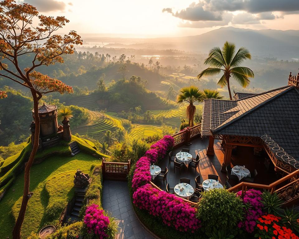 ridge-top restaurants Bali