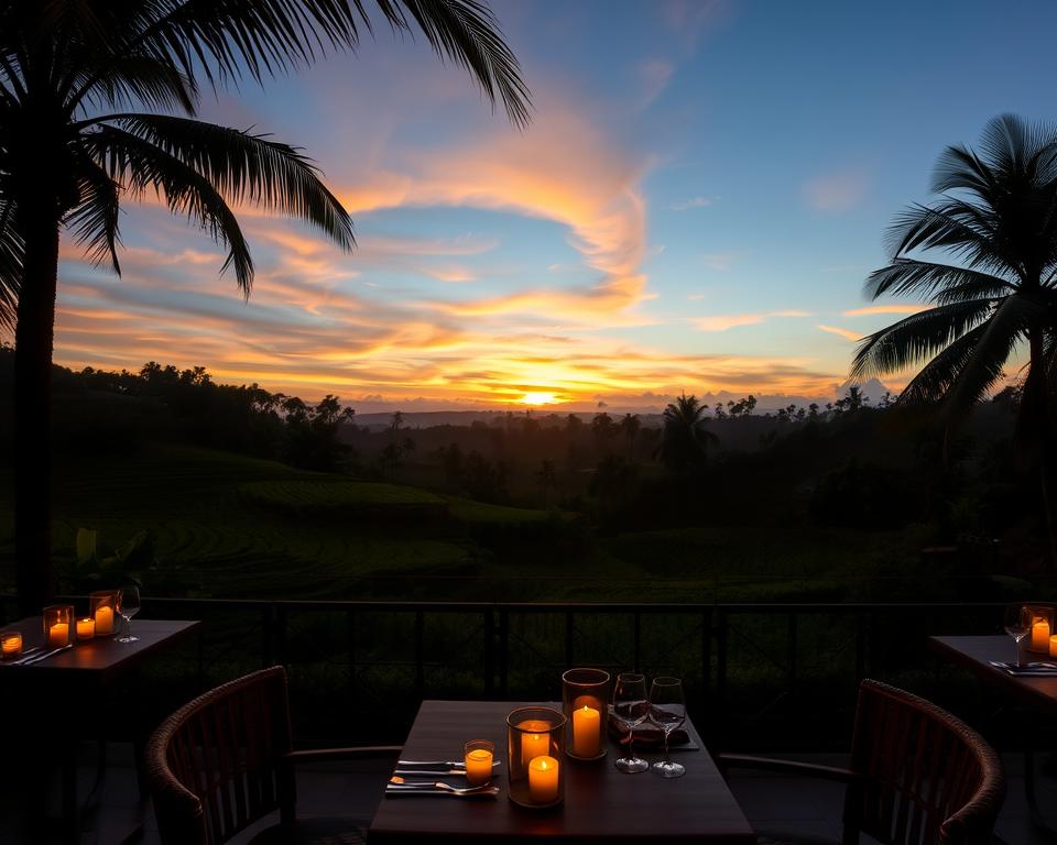 romantic sunset restaurants in Ubud