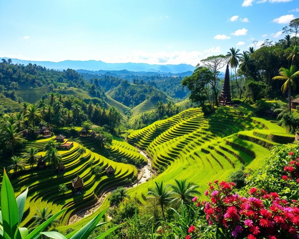 scenic landscapes in ubud