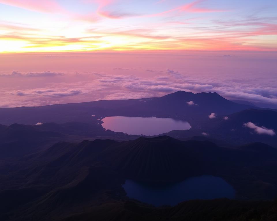 spectacular views at Mount Batur summit