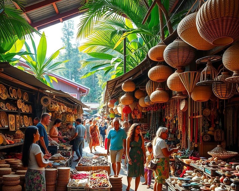 ubud central market shopping