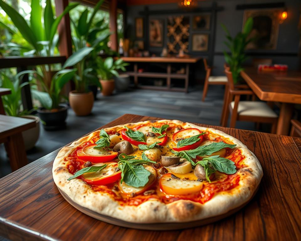 vegan pizza Ubud