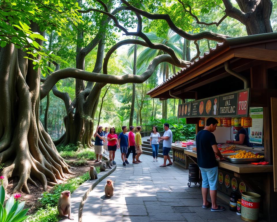 visitor experience in Ubud Monkey Forest