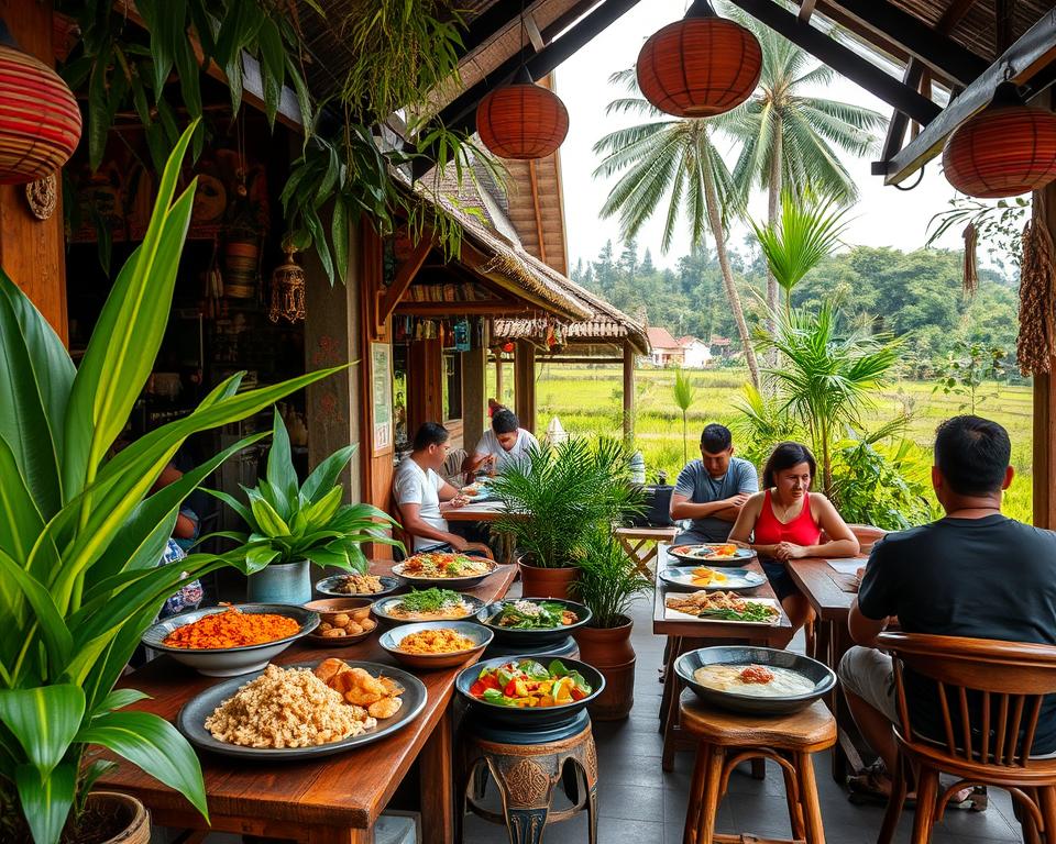 warungs and Balinese cuisine